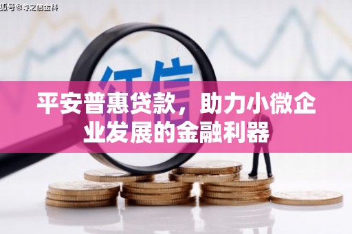 涪陵平安普惠贷款，助力小微企业发展的金融利器