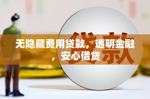 涪陵无隐藏费用贷款，透明金融，安心借贷