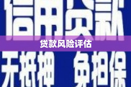 涪陵贷款风险评估
