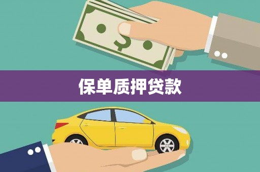 涪陵保单质押贷款