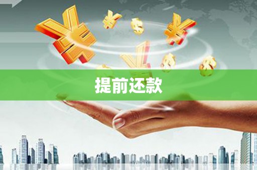 涪陵提前还款